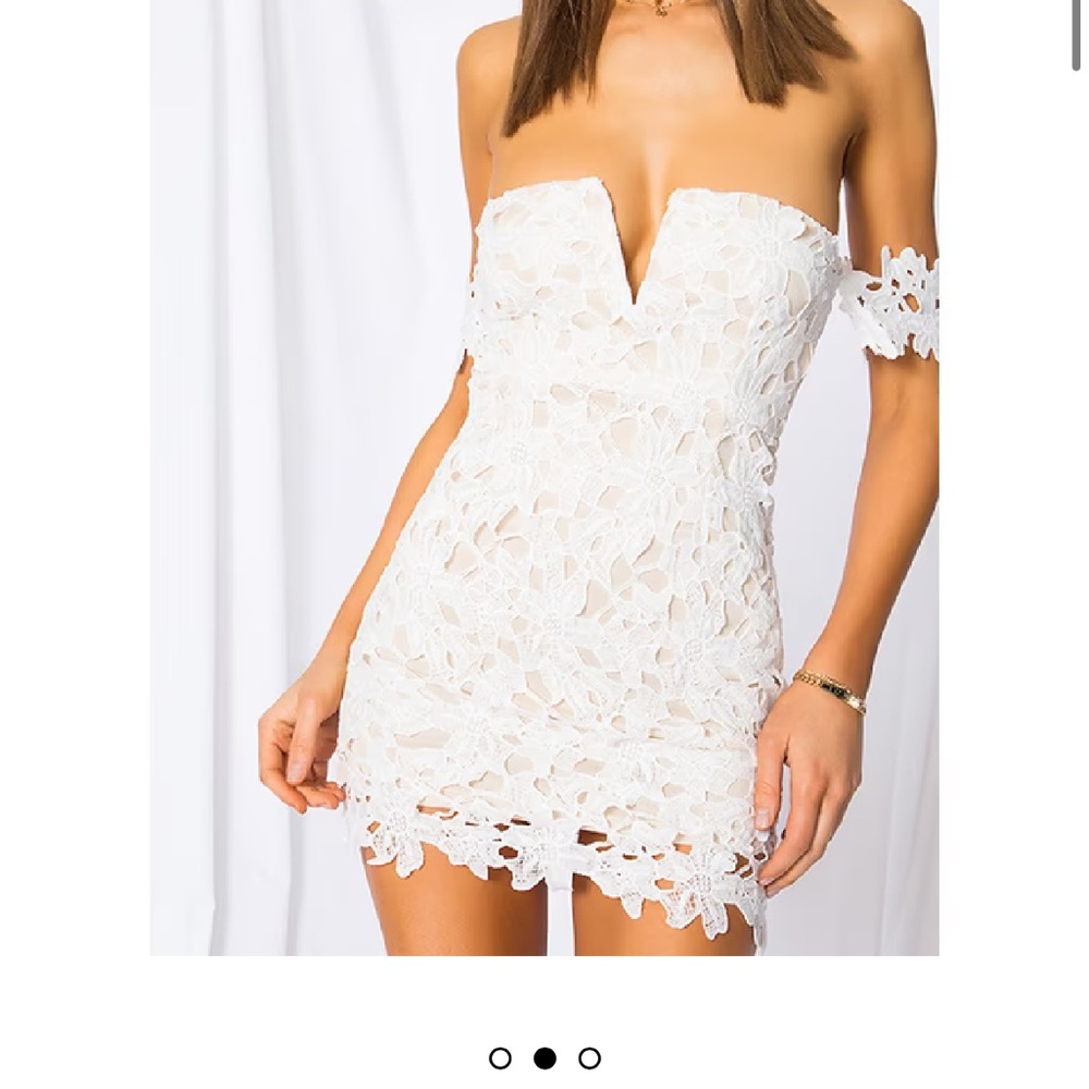 Superdown Shannan Mini Dress in White Size Small